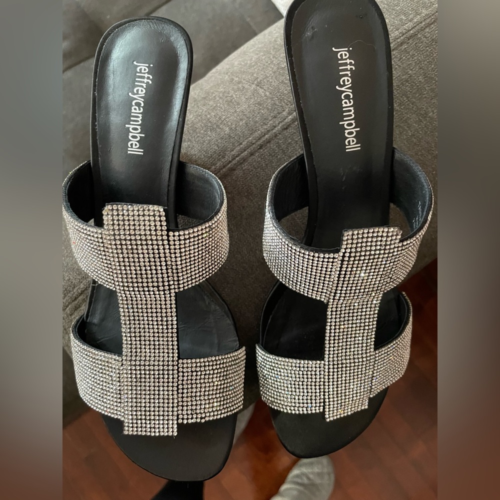Jefferycambell black satin shoes